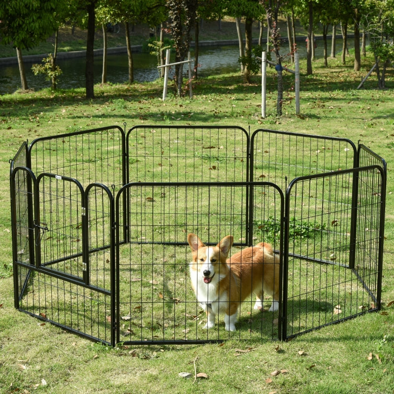 Ruime stalen puppyren van 80 cm hoog XL – ideaal als ruime hondenren of kennel | Zenzee