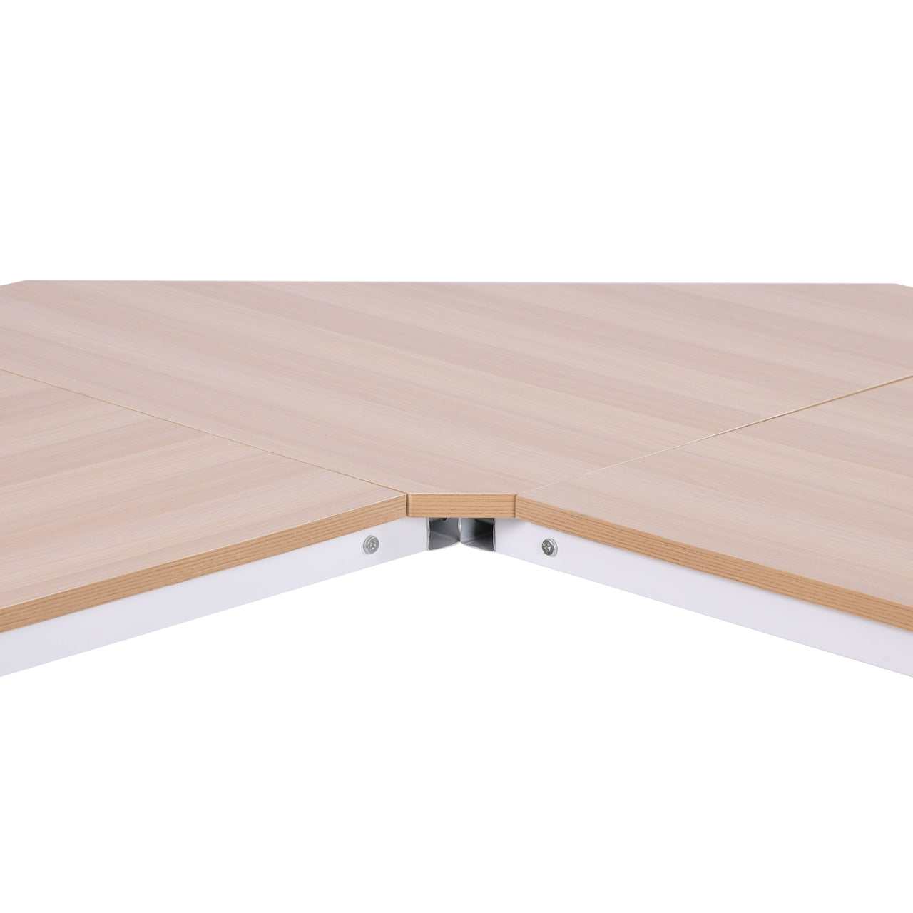 Modern wit hoekbureau 150x150 cm– Ruimtebesparend design voor werk of studie