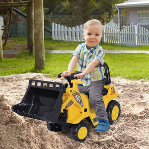 3-in-1 loopauto graafmachine bulldozer– Speelgoed 80 cm lang met stevige schep voor buiten spelen in zandbak