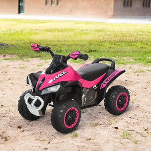 Roze quad loopauto 68x38x44 cm met muziek – stoer en veilig speelplezier voor kinderen van 8-36 maanden