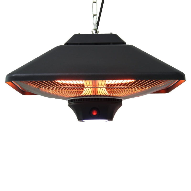 Terrasverwarming hangend – 2000W met afstandsbediening