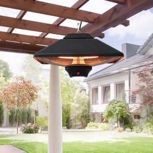 Terrasverwarming hangend – 2000W met afstandsbediening voor aangename warmte op het terras tijdens koelere avonden