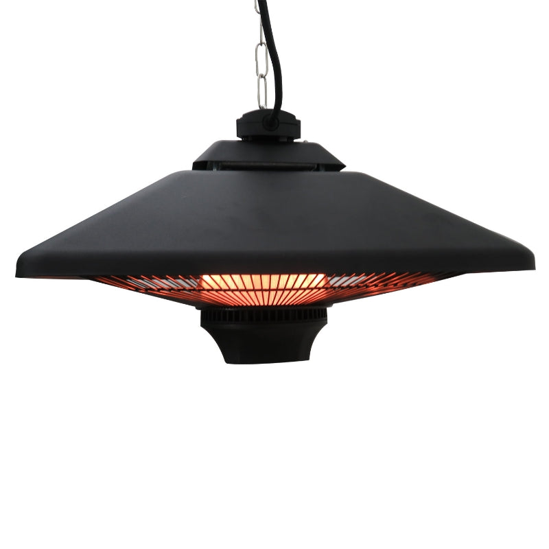 Terrasverwarming hangend – 2000W met afstandsbediening