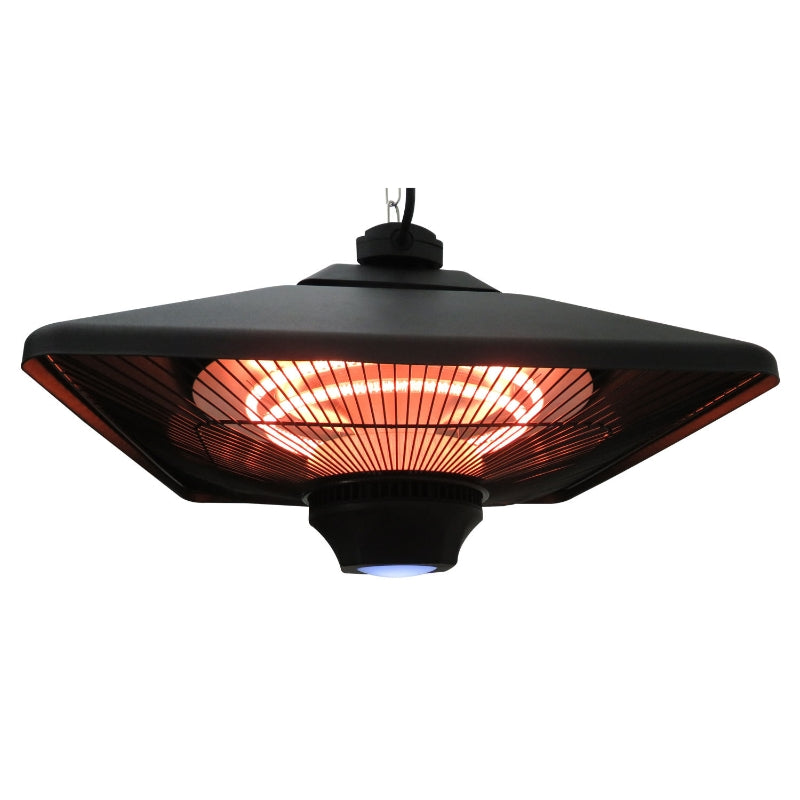 Terrasverwarming hangend – 2000W met afstandsbediening