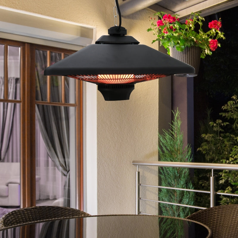 Terrasverwarming hangend – 2000W met afstandsbediening