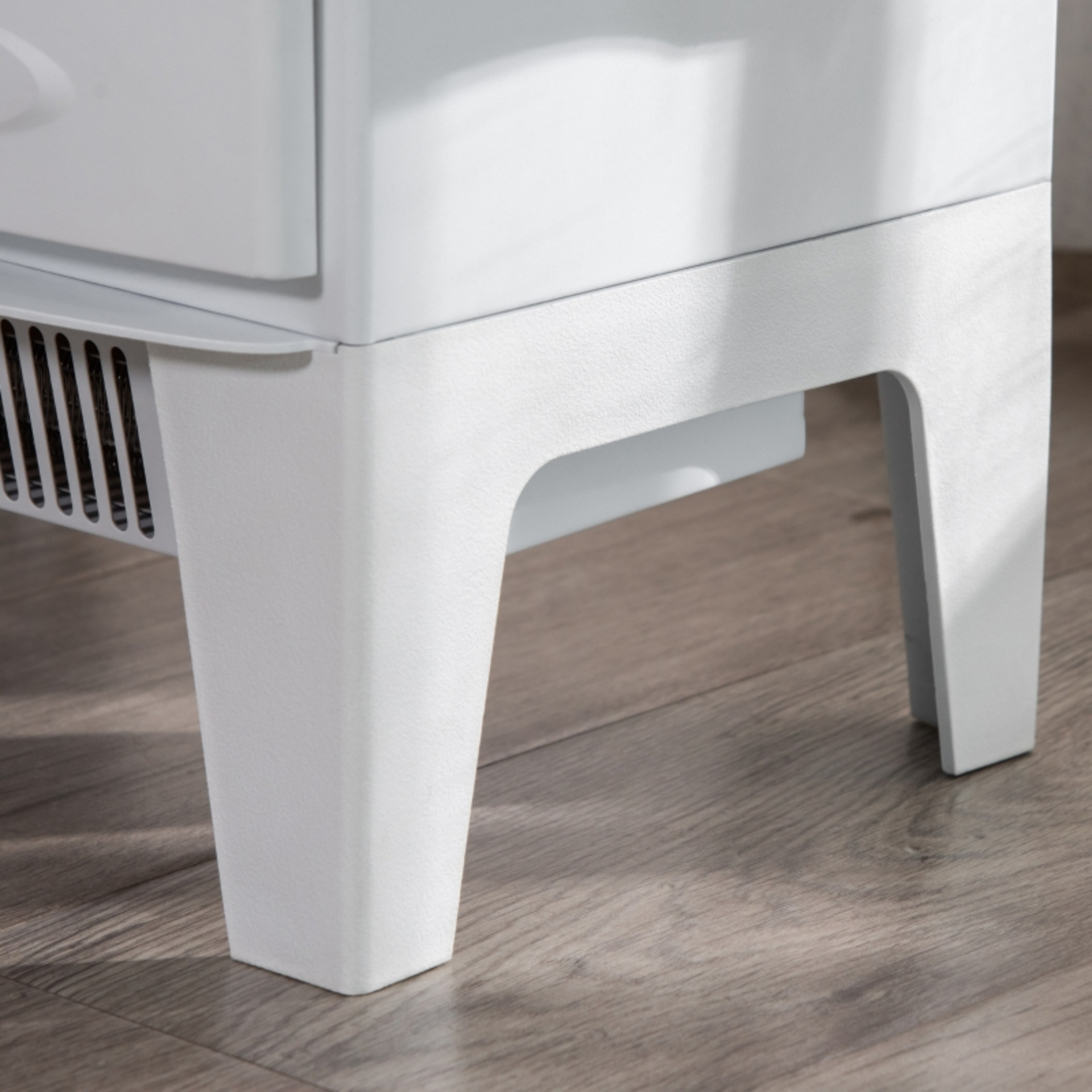 Witte elektrische sfeerhaard 1800 W – realistisch vlameffect en energiezuinige thermostaat