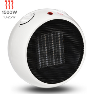 Keramische kachel 1500W met afstandsbediening – energiezuinig en veilig verwarmen voor kleine tot middelgrote ruimtes