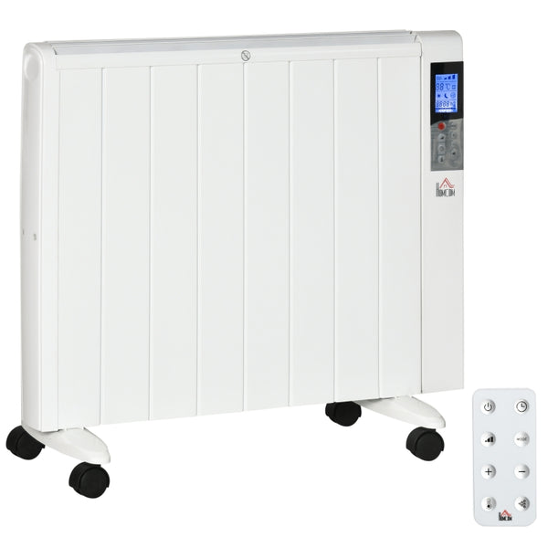 Verrijdbare elektrische radiator met wandmontage-optie – flexibel en efficiënt verwarmen