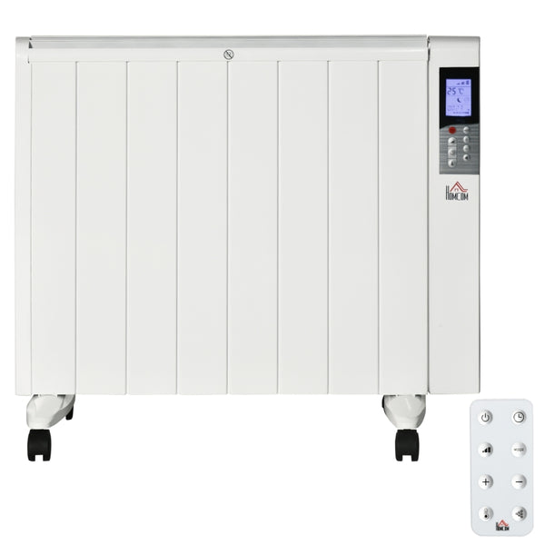Verrijdbare elektrische radiator met wandmontage-optie – flexibel en efficiënt verwarmen