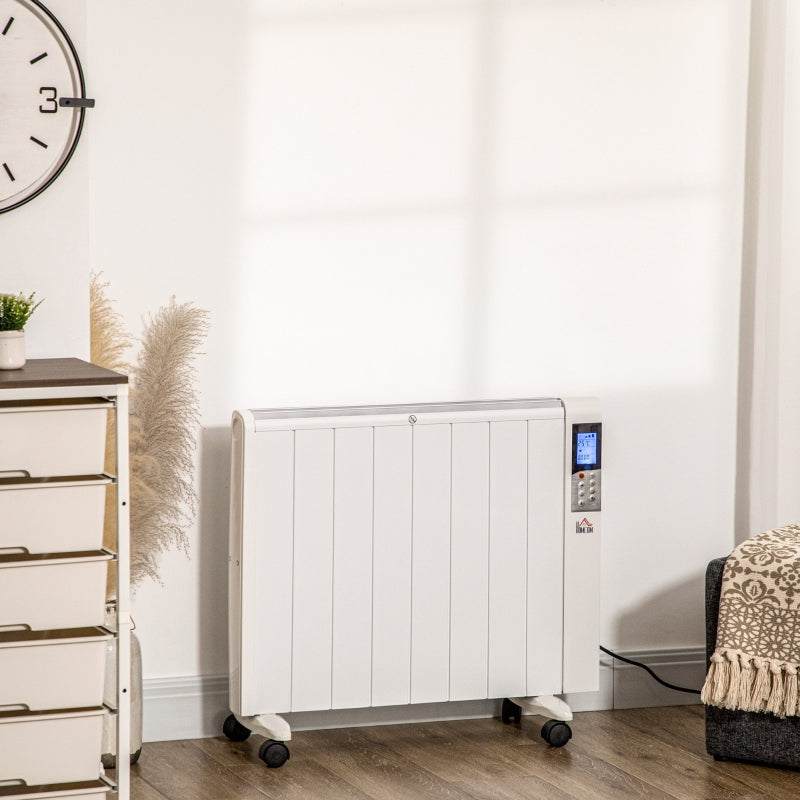 Verrijdbare elektrische radiator met wandmontage-optie – flexibel en efficiënt verwarmen