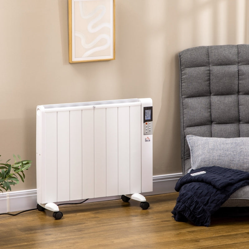 Verrijdbare elektrische radiator met wandmontage-optie – flexibel en efficiënt verwarmen
