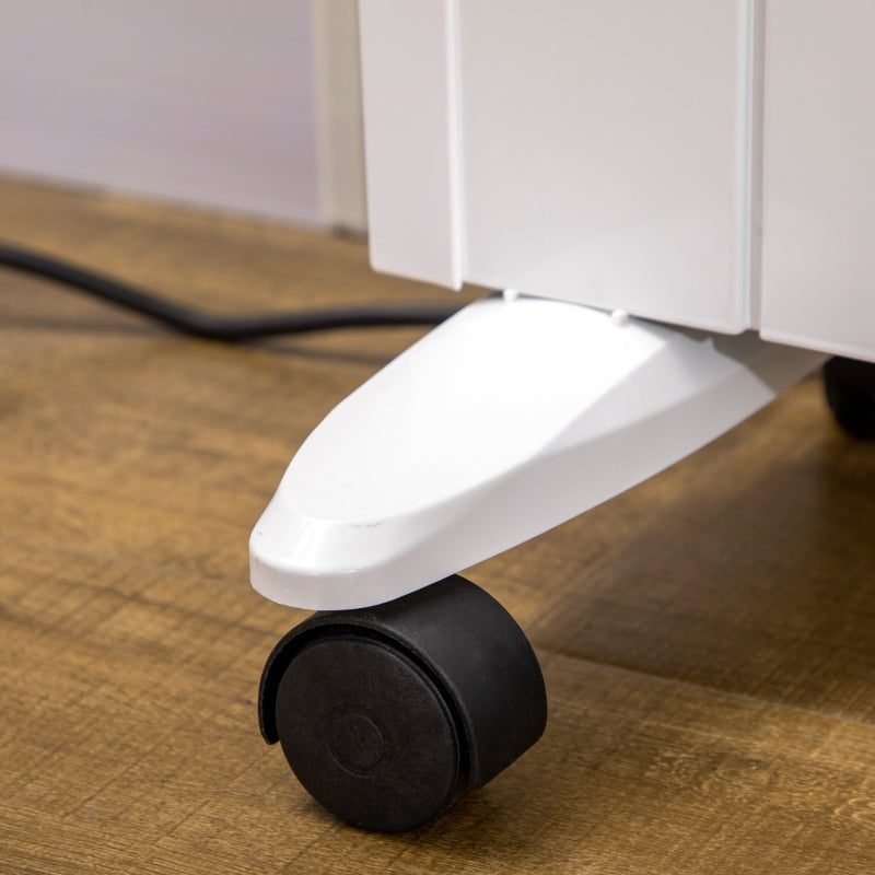 Verrijdbare elektrische radiator met wandmontage-optie – flexibel en efficiënt verwarmen