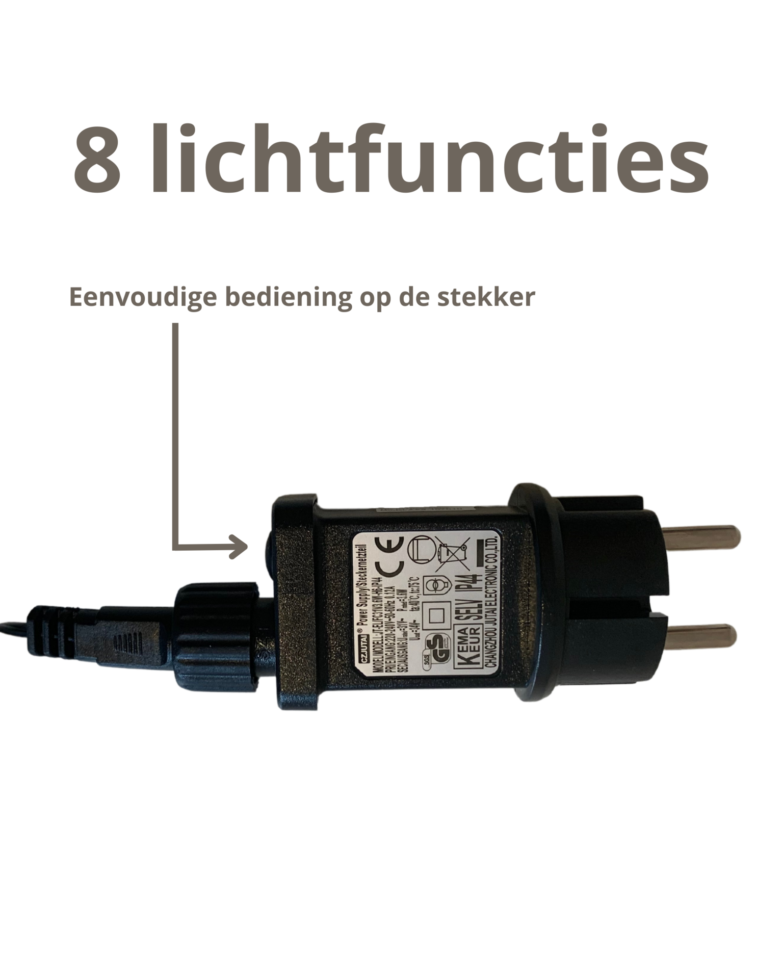 Verlichte kerstkrans Ø59 cm met 500 LED's – sfeervolle decoratie voor binnen en buiten