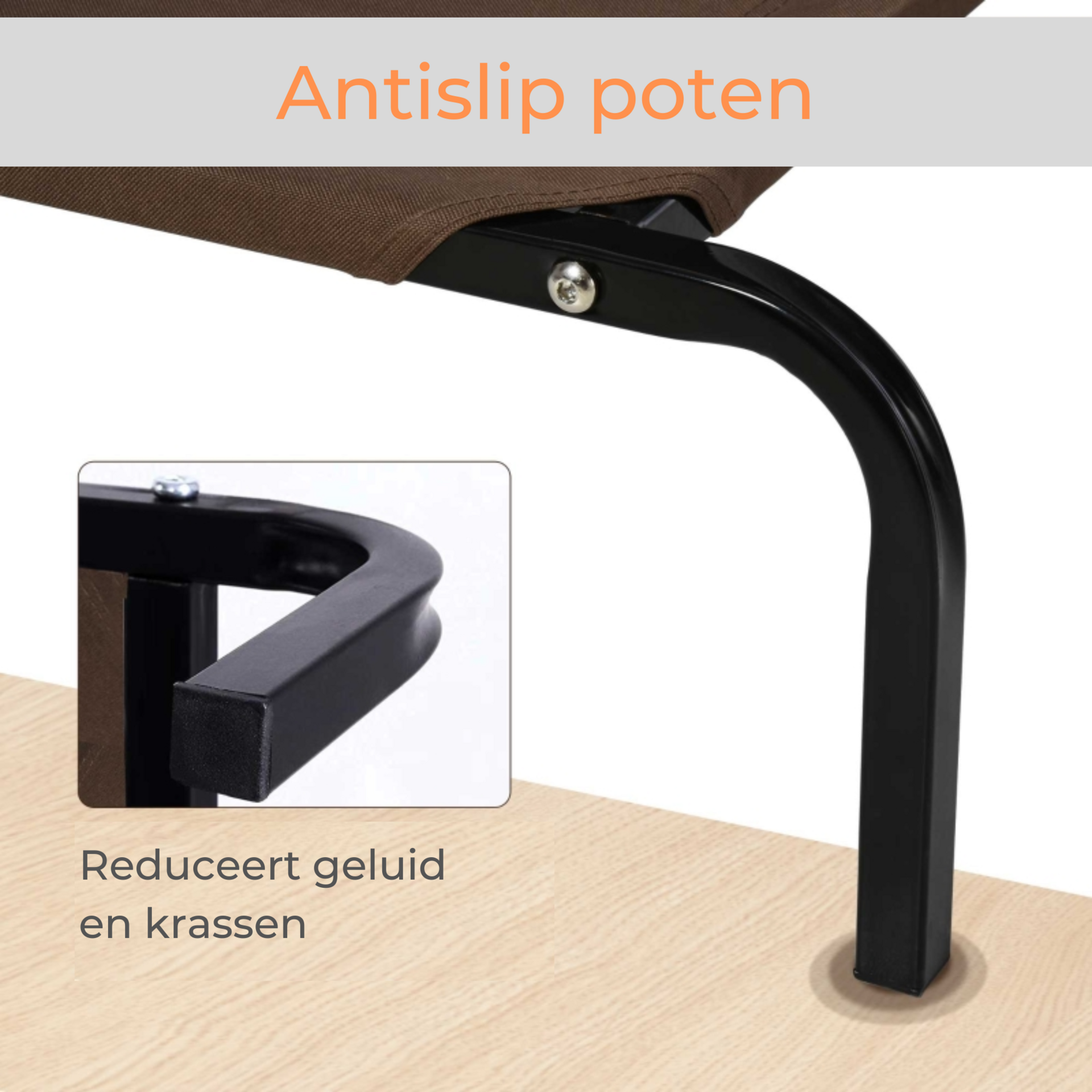 XL hondenbed hondenstretcher met 2 verwisselbare overtrekhoezen grijs/bruin