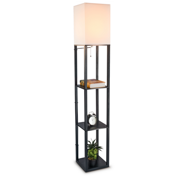 Staande vloerlamp met opbergruimte 26x26x160 cm – functioneel en modern design