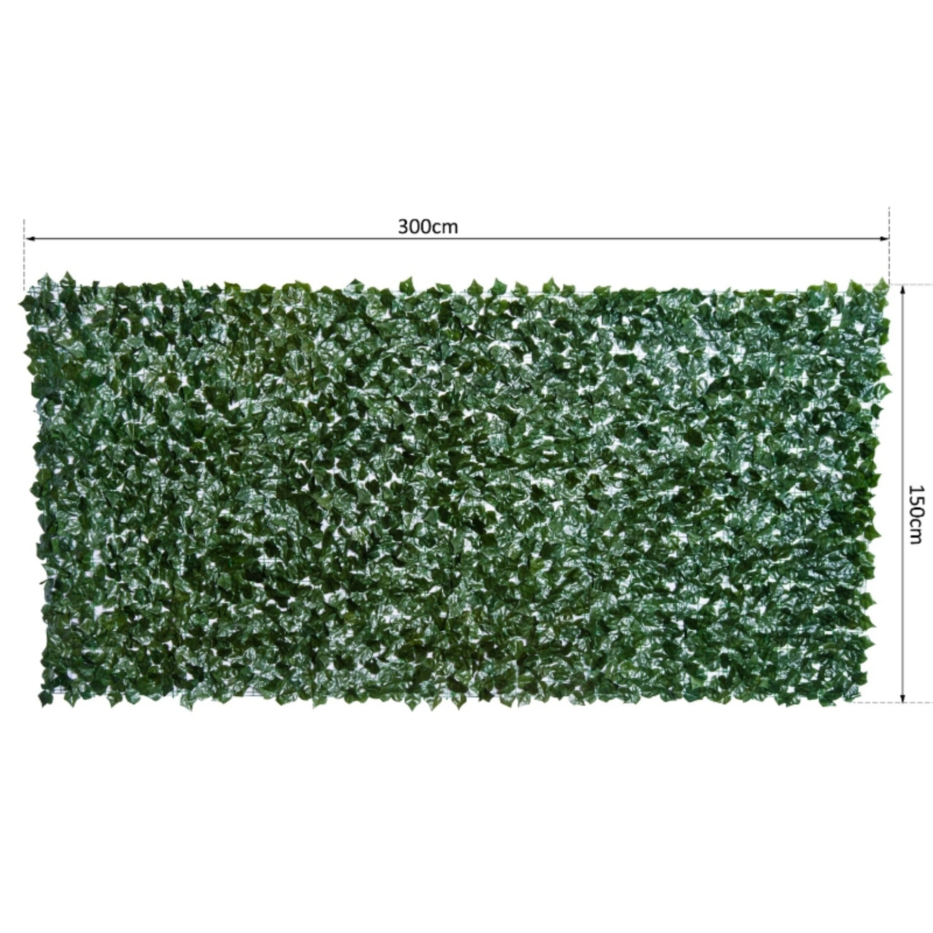 Kunsthaag klimop 300x150 cm – stijlvolle privacy met duurzaam zichtbreeknet