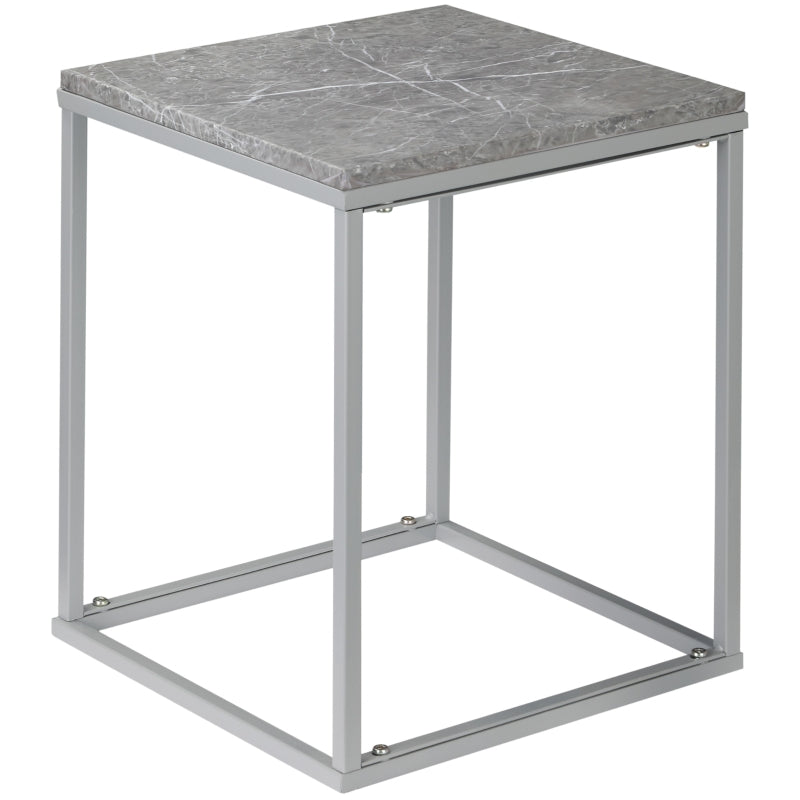 Zwarte tuintafel van metaal 45x45x50 cm – compacte en moderne bijzettafel voor buiten