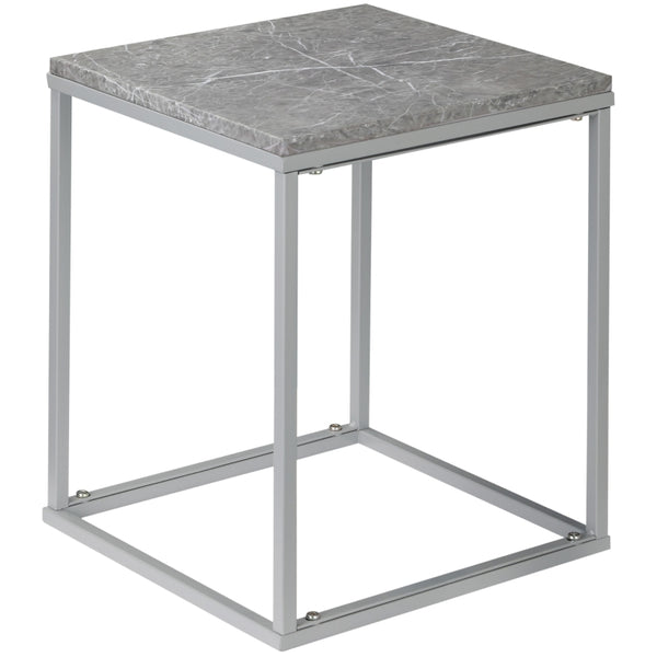 Zwarte tuintafel van metaal 45x45x50 cm – compacte en moderne bijzettafel voor buiten