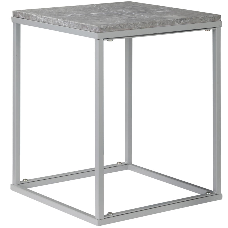 Zwarte tuintafel van metaal 45x45x50 cm – compacte en moderne bijzettafel voor buiten
