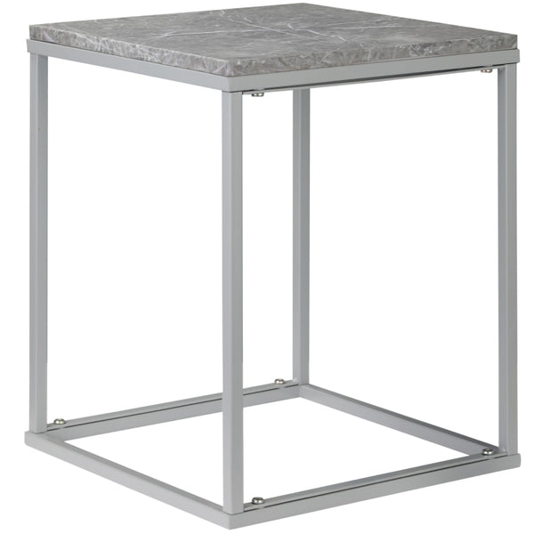 Zwarte tuintafel van metaal 45x45x50 cm – compacte en moderne bijzettafel voor buiten