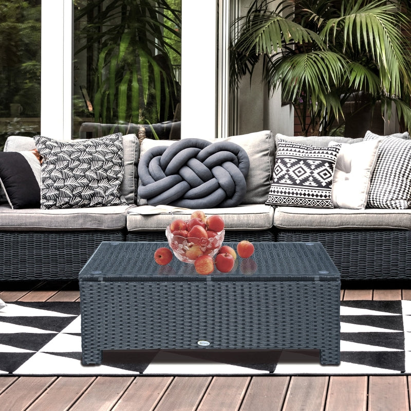 Grijze metalen bijzettafel 45x45x50 cm – compacte en stijlvolle tuintafel