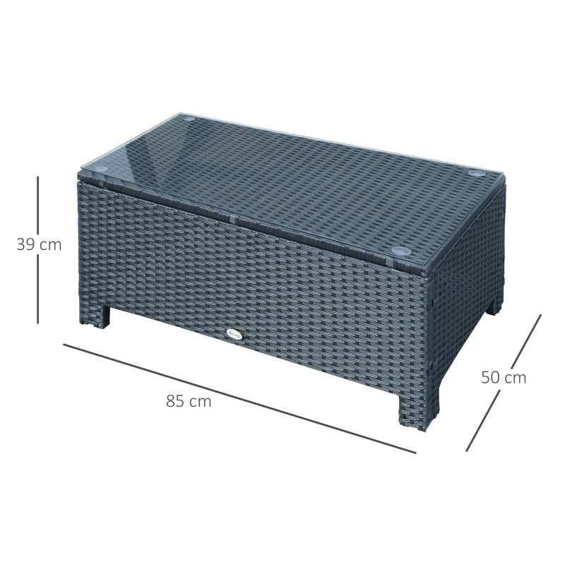 Grijze metalen bijzettafel 45x45x50 cm – compacte en stijlvolle tuintafel