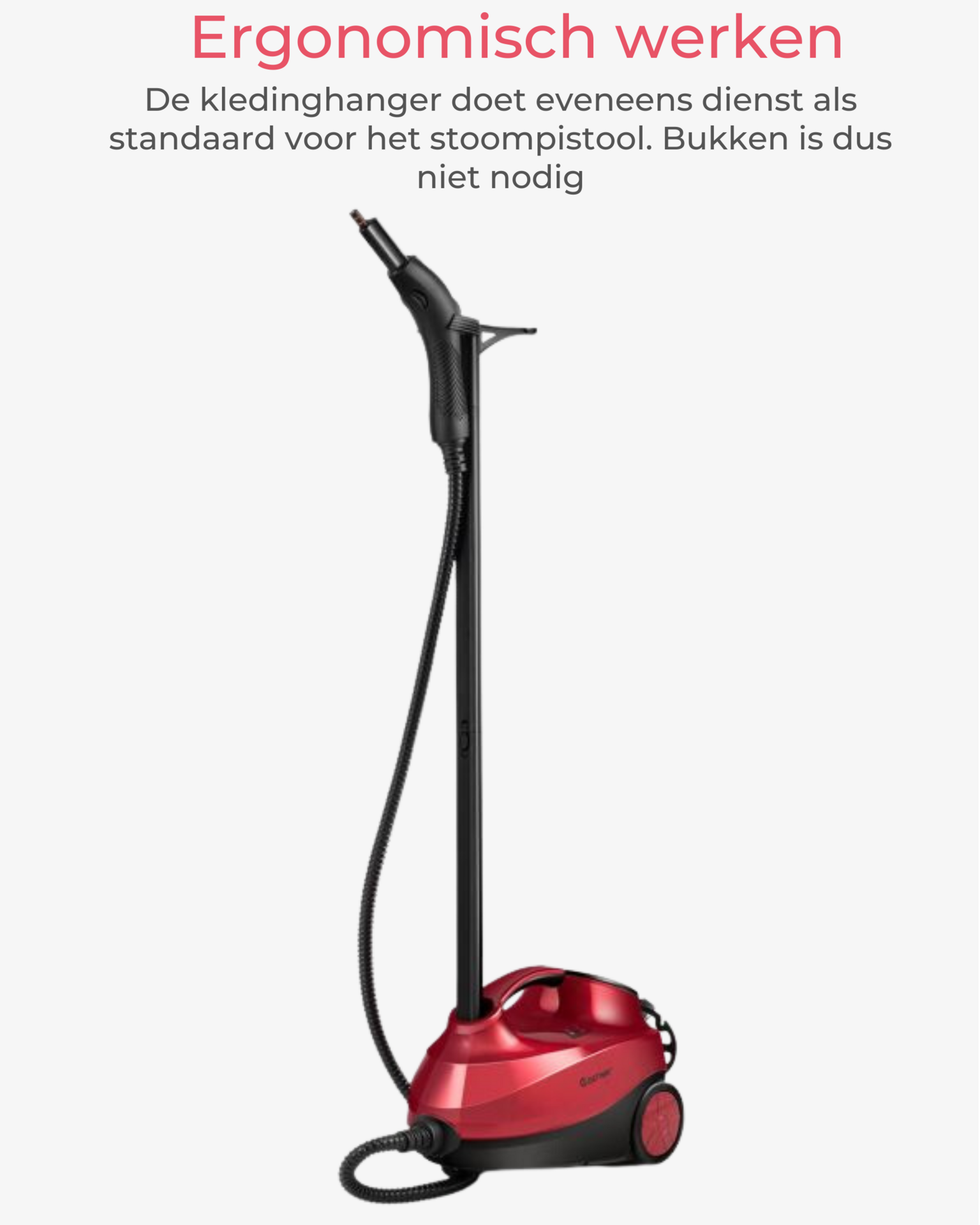 Stoomreiniger & Kledingstomer 2000W met 19 accessoires