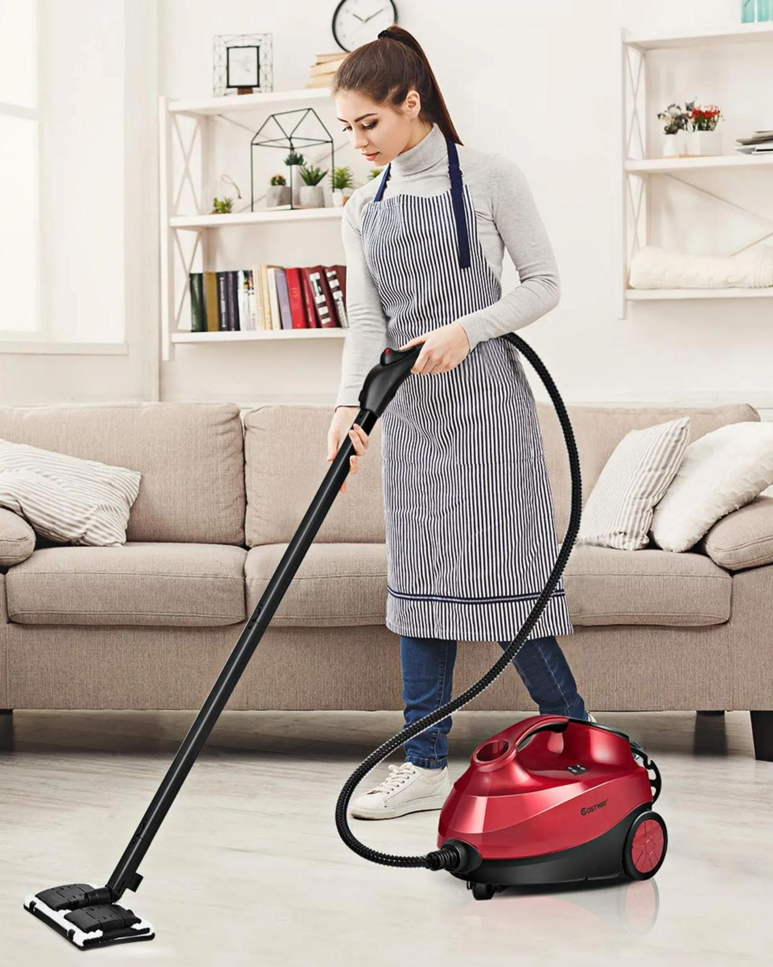 Stoomreiniger & Kledingstomer 2000W met 19 accessoires