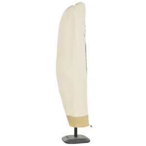 Duurzame parasolhoes 220 cm voor zweefparasol en staande parasol van slijtvast Oxford-materiaal in beige kleur