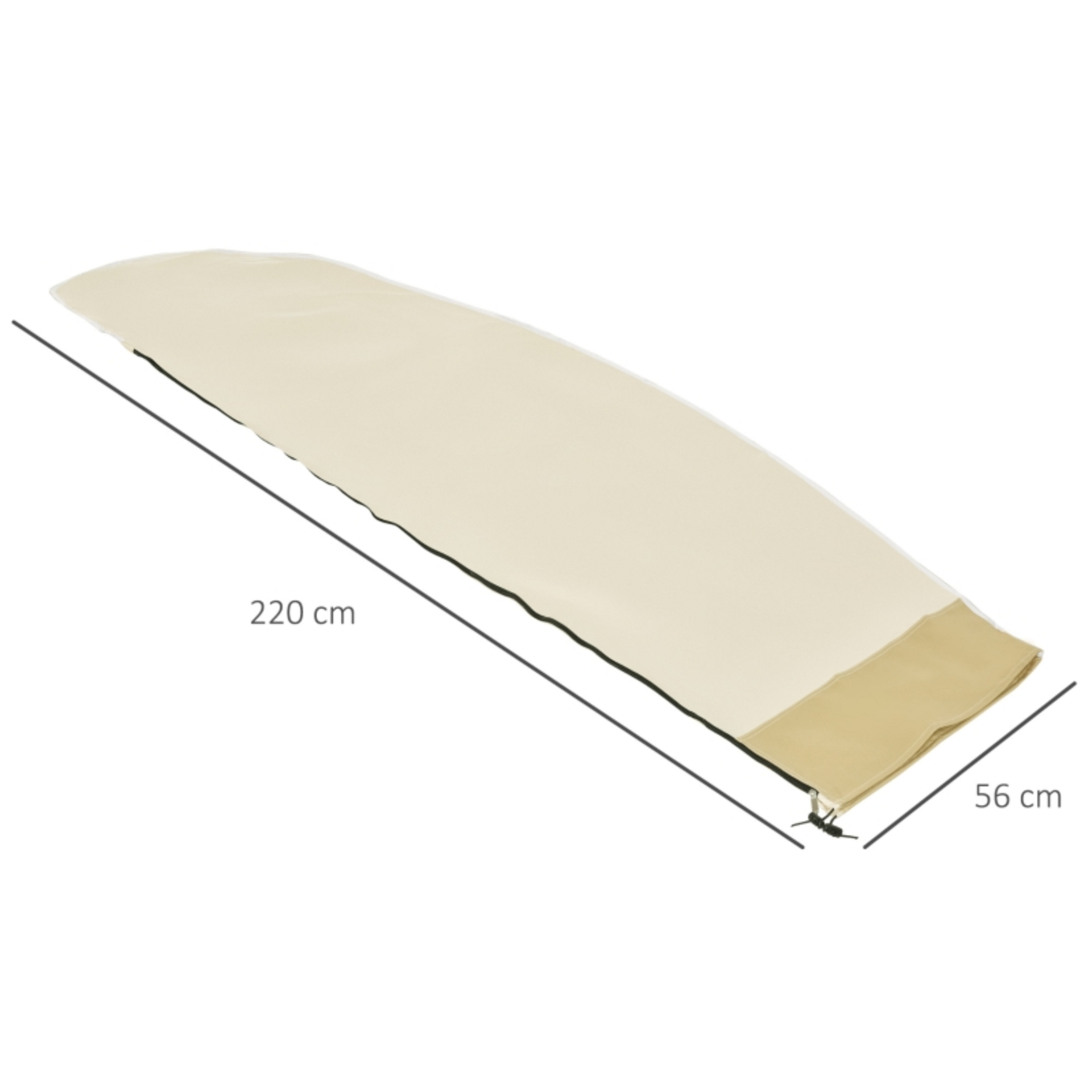 Duurzame parasolhoes 220 cm voor zweefparasol en staande parasol