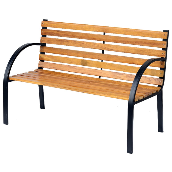 Tuinbank 2-zits metaal natuur – 122×60×80 cm stevig en stijlvol