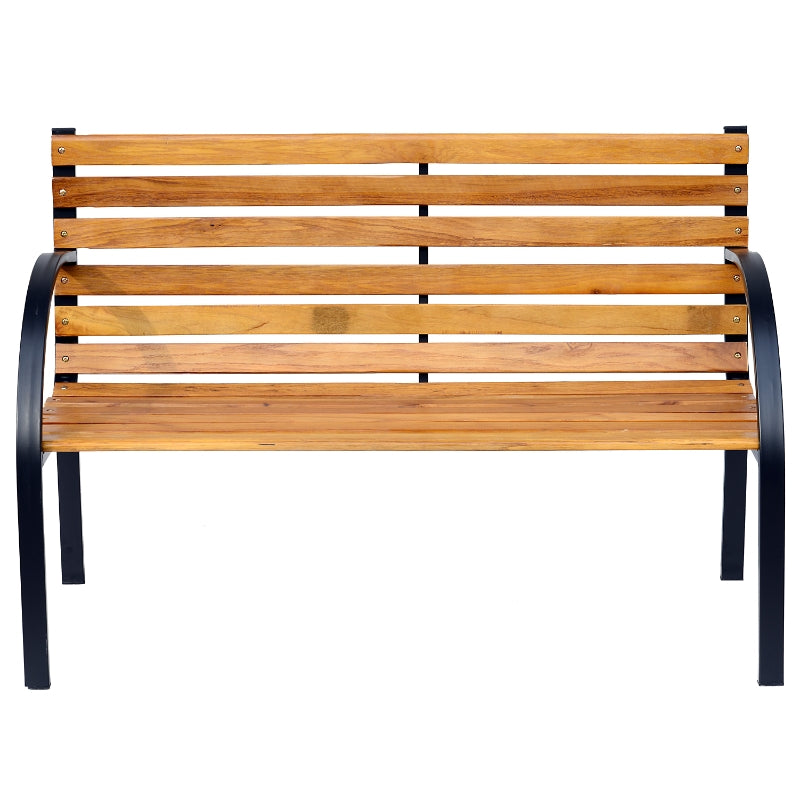 Tuinbank 2-zits metaal natuur – 122×60×80 cm stevig en stijlvol
