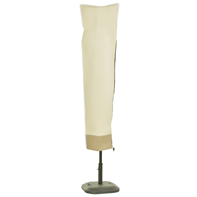 Beige waterdichte parasolhoes Ø30×190cm – universele bescherming voor parasols