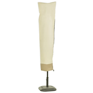 Beige waterdichte parasolhoes Ø30×190cm – universele bescherming voor parasols van slijtvast Oxford-materiaal