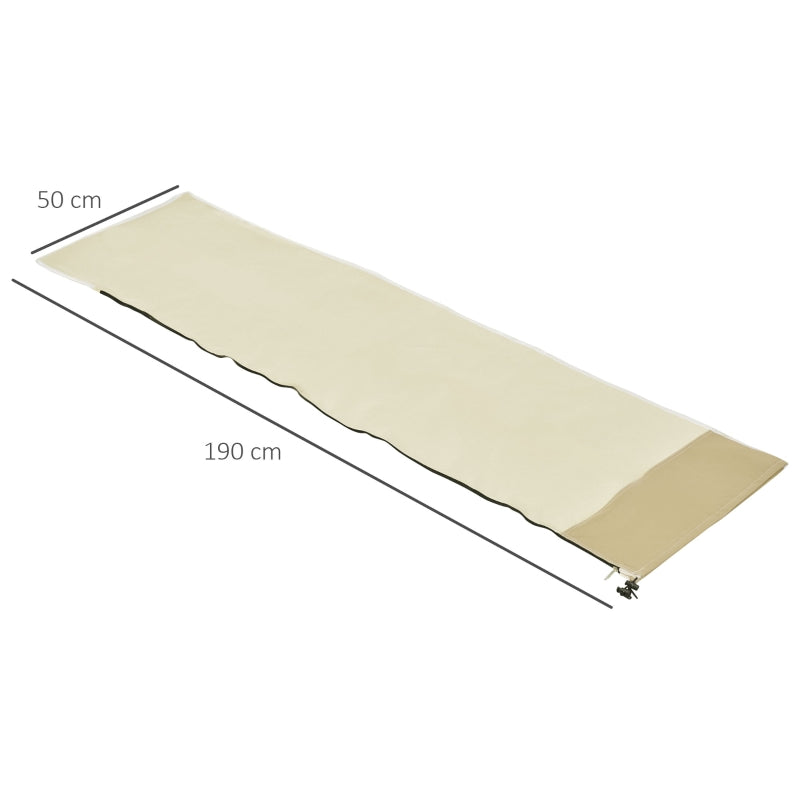 Beige waterdichte parasolhoes Ø30×190cm – universele bescherming voor parasols
