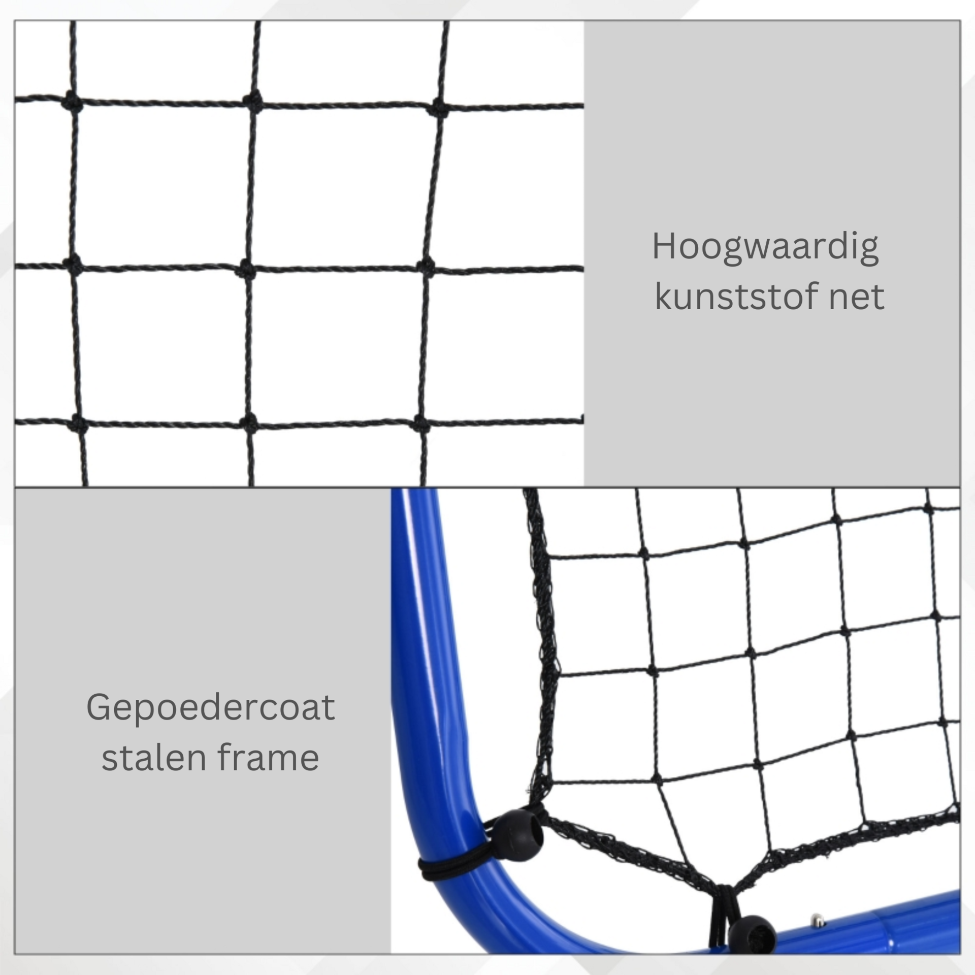 Verstelbare Voetbal Rebounder – 100×90 cm – Kickback Trainer