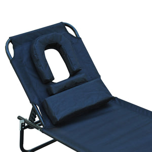 Stijlvol verstelbaar ligbed zwart met kussen voor ultiem loungecomfort met stevig frame en comfortabele ondersteuning