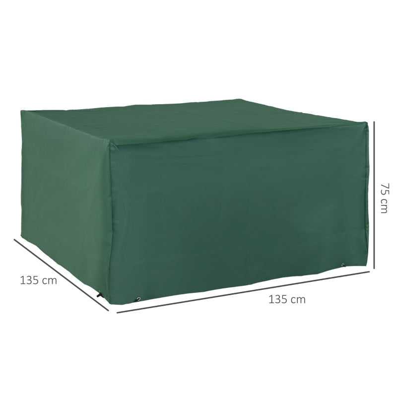 Waterdichte tuinmeubelhoes groen 135x135x75 cm voor stevige bescherming
