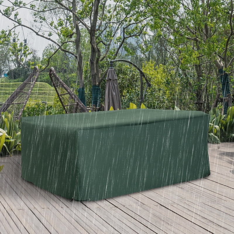 Duurzame tuinmeubelhoes groen 210x140x80 cm voor optimale bescherming