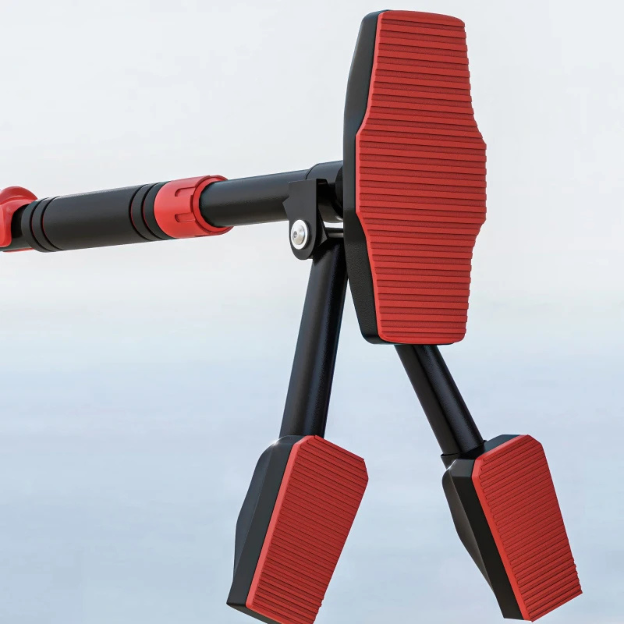 Heavy duty optrekstang multifunctioneel voor deurpost 80-110cm met antislip bevestiging en stevig metalen frame voor training thuis