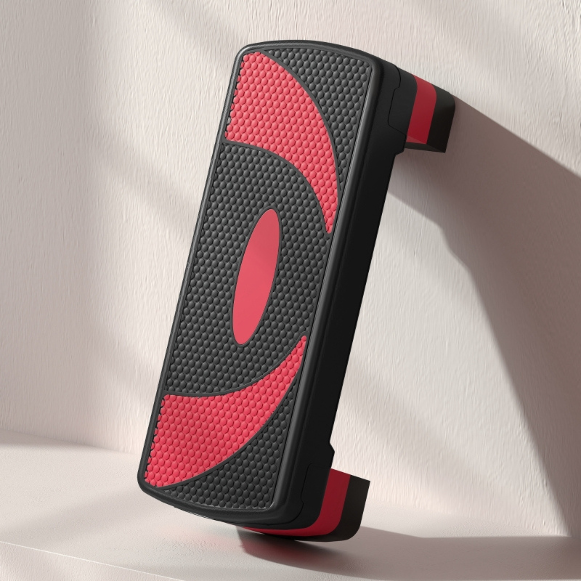 Aerobic stepper rood 80x31x10-20 cm – verstelbare hoogte en antislipoppervlak voor effectieve training thuis of sportschool