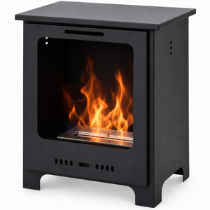 Bio ethanol haard vrijstaand 1,5 L - 3 uur brandtijd - Geen rook - Metaal 40 x 30 x 50 cm