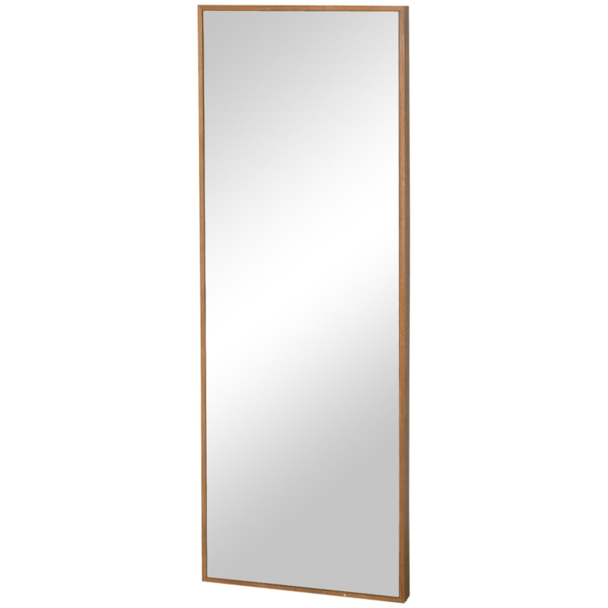 Moderne staande passpiegel in chroom 45x125 cm voor elke ruimte met slank en tijdloos design voor volledige outfitcontrole
