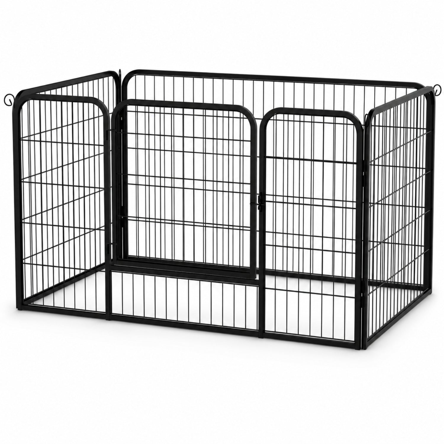 Hondenren puppyren hondenkennel staal 125x80x70 cm – Veilig en stevig verblijf voor je hond