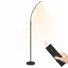 Dimbare LED vloerlamp voor woonkamer met afstandsbediening en geheugenfunctie zwart | Zenzee