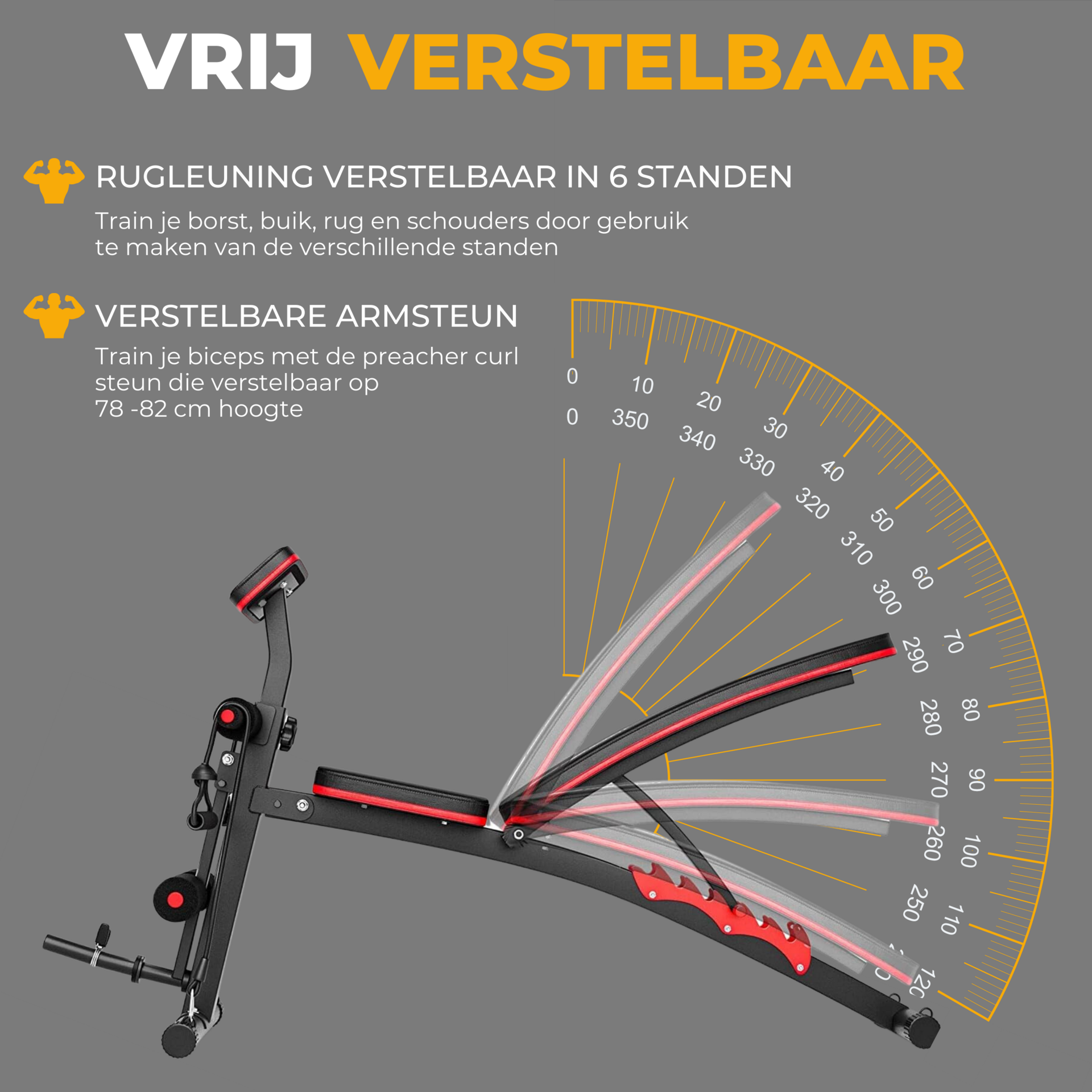 Verstelbare fitnessbank halterbank 153x53x102 cm voor optimale ondersteuning en trainingsvariatie