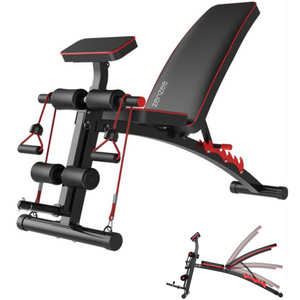 Verstelbare fitnessbank halterbank 153x53x102 cm met meerdere standen voor optimale ondersteuning en trainingsvariatie