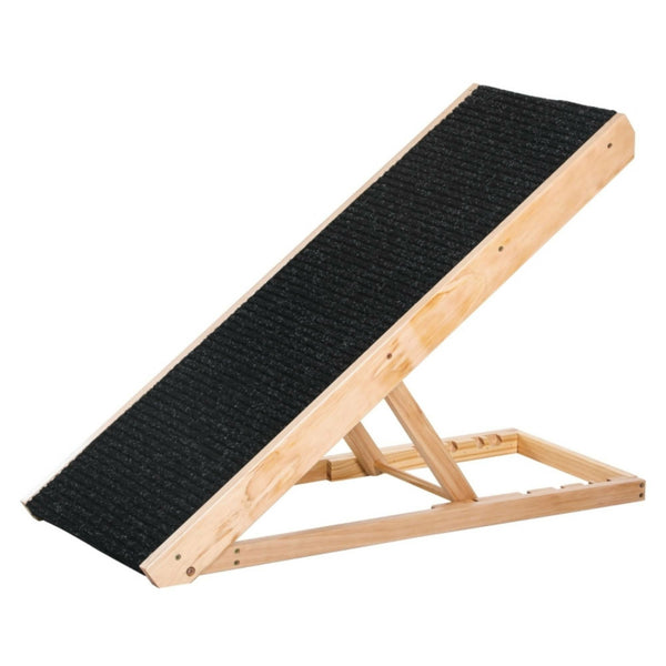 Verstelbare hondenloopplank 90x40x61 cm met antislip en stevige constructie