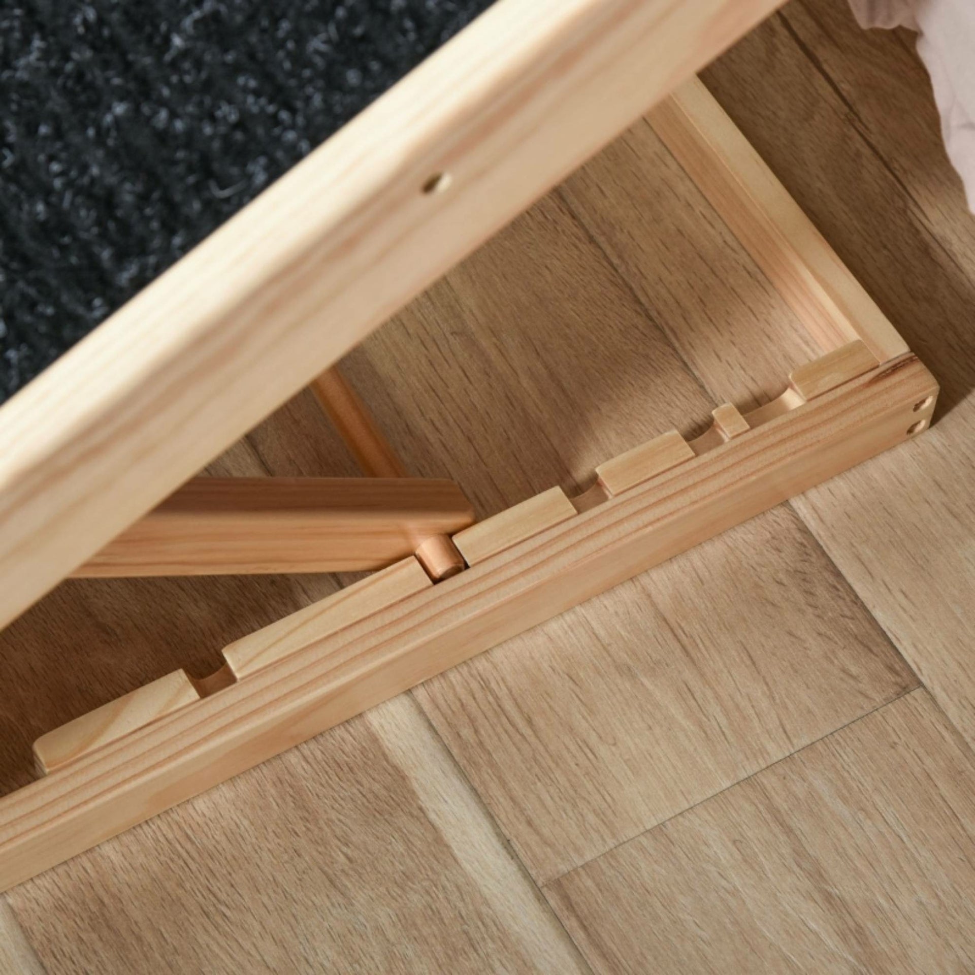 Verstelbare hondenloopplank 90x40x61 cm met antislip en stevige constructie