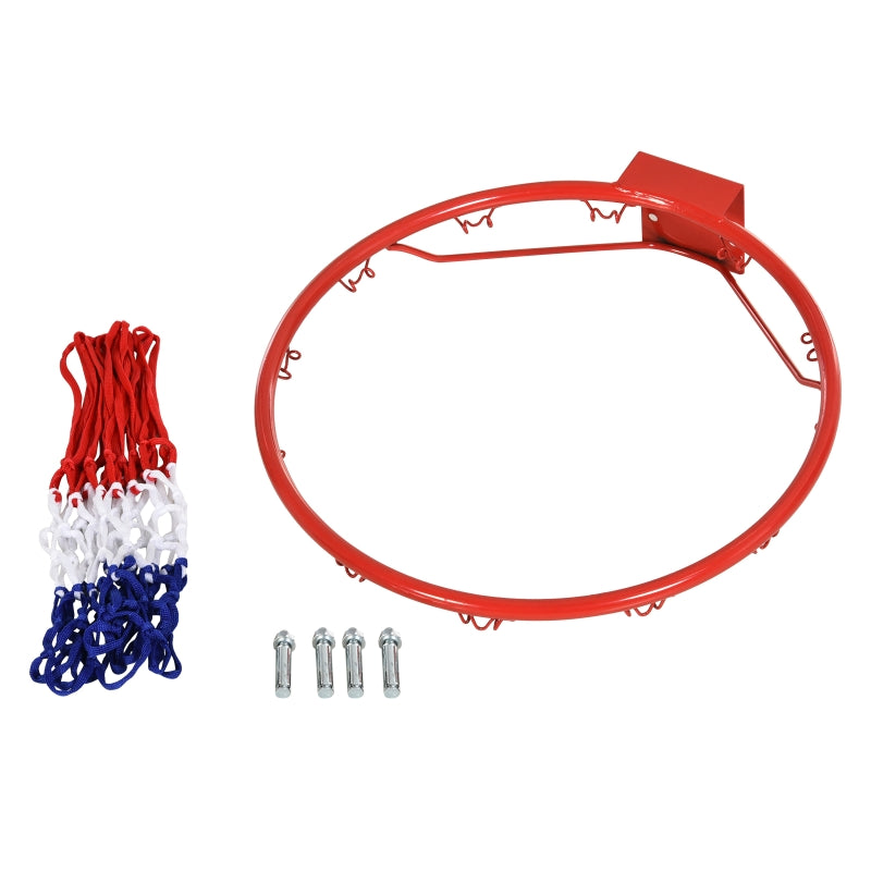 Rood-blauw-witte basketbalring 46 cm voor fun en sportieve training